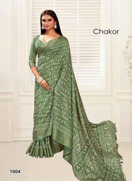 Chakor By Mahamani Creation Dolla Silk Satin Printed Sarees Suppliers In India Catalog